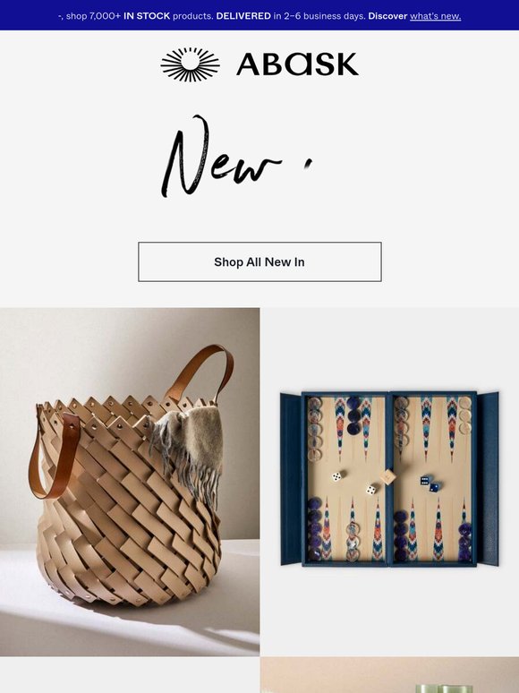 New: Italian linens & more