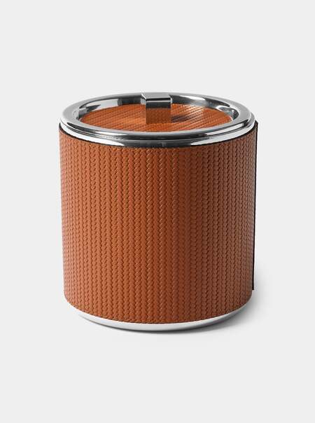 Glacettes Woven Leather Ice Bucket