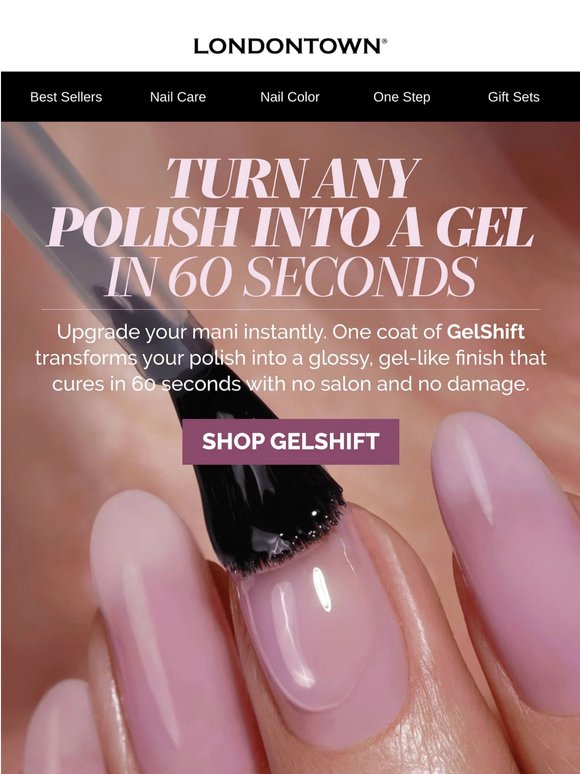 Turn any polish into gel without the damage