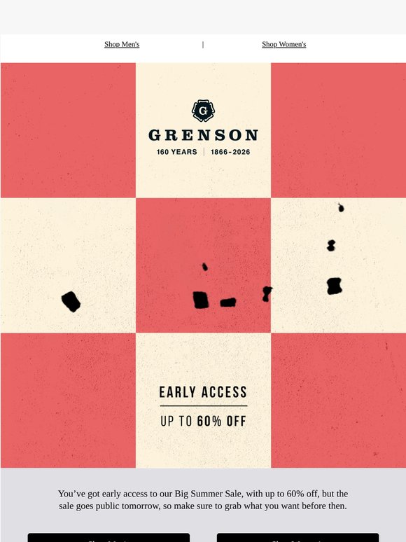 Ending Today: Your Early Access to The SALE.