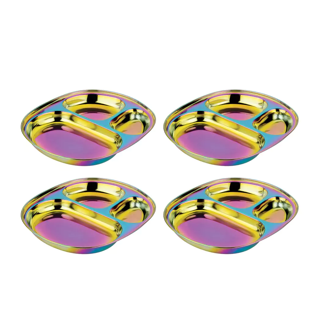Image of Balanced Bites Divided Plates (Set of 4)