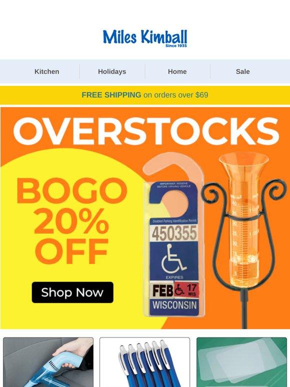 Overstock Event: Grab 20% Off