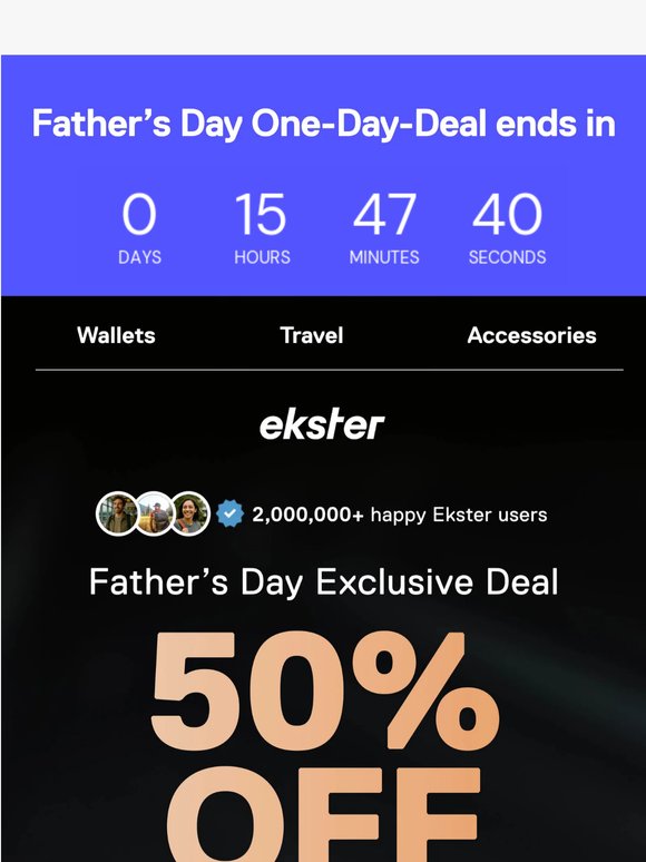 TODAY ONLY: 50% Off Torino Tan Wallet