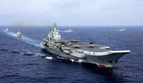 Chinese aircraft carrier conducts drills east of Philippines