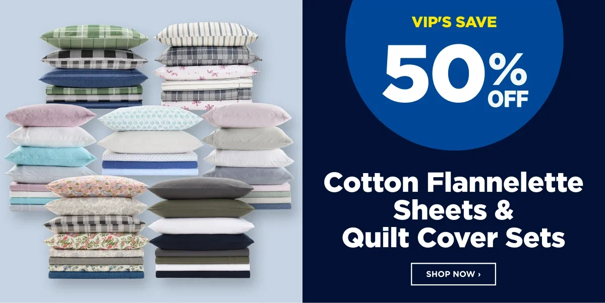 Cotton Flannelette Sheets & Quilt Cover Sets