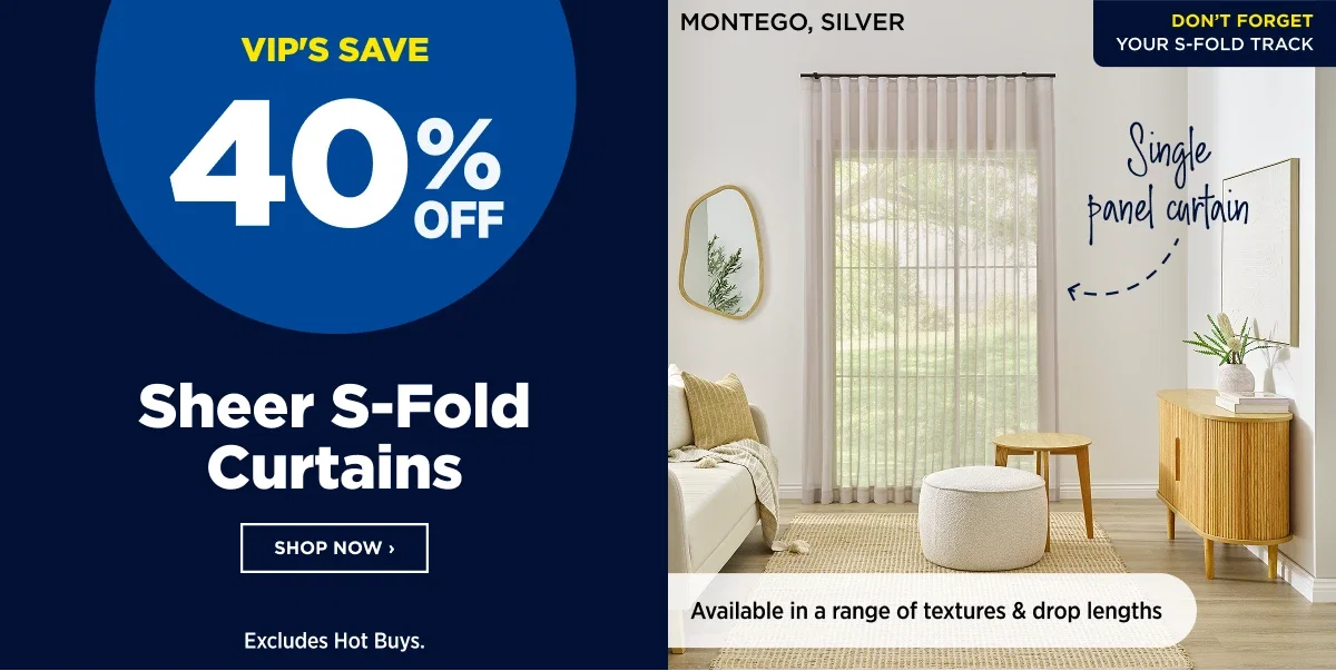 Sheer S-Fold Curtains