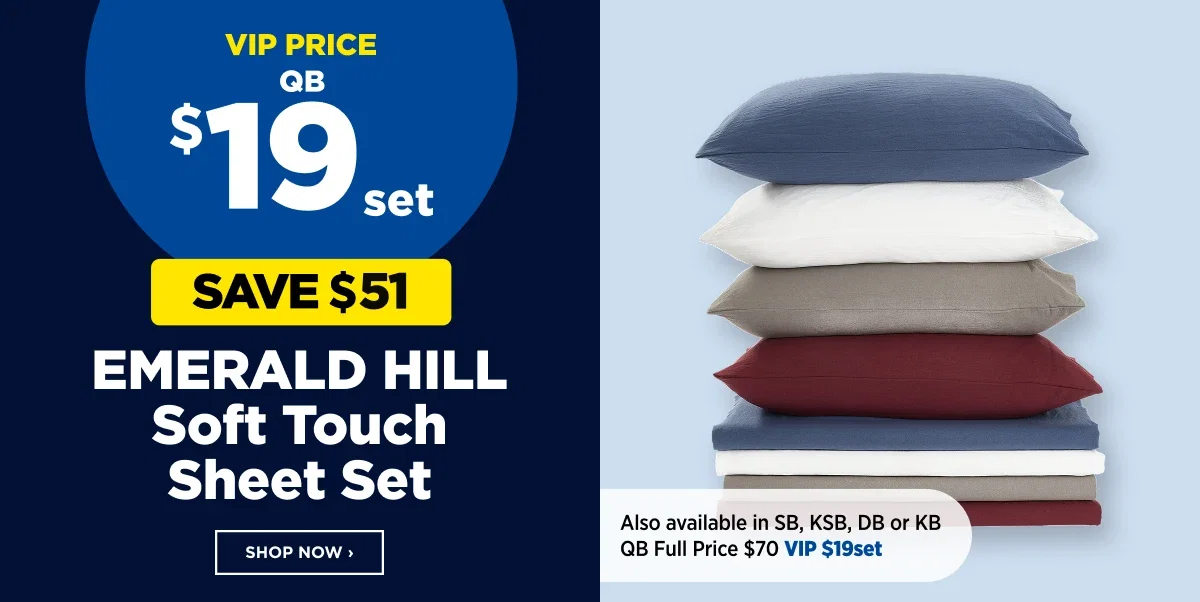 EMERALD HILL Soft Touch Sheet Set