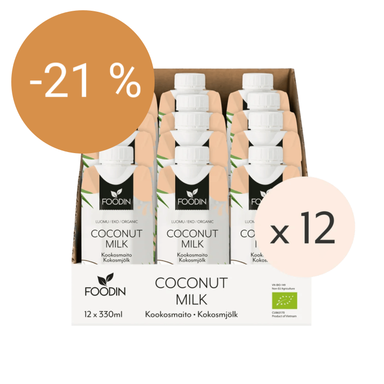Image of Kookosmaito, luomu 330ml x 12-pack