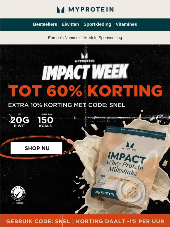 Dalende korting | Extra 15% korting 🫨
