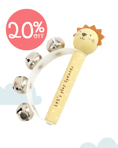 Personalised Wooden Lion Handbell FSC®