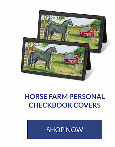 Horse Farm Personal Checkbook Covers [Click here to Shop Now]