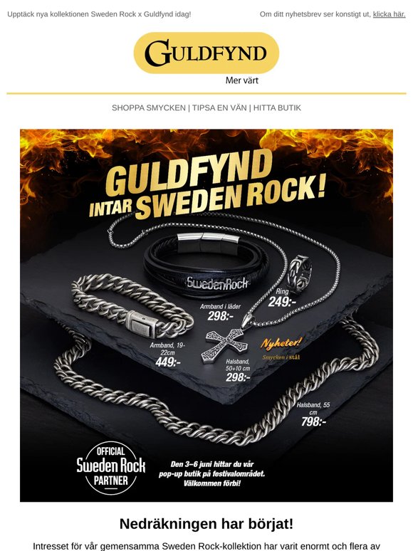 Nedräkning: Sweden Rock X Guldfynd