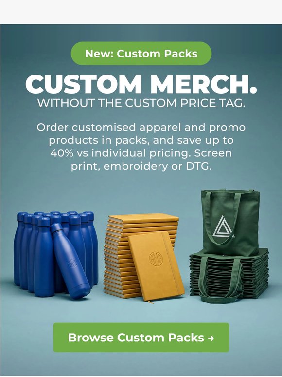 🆕 Custom Merch Packs