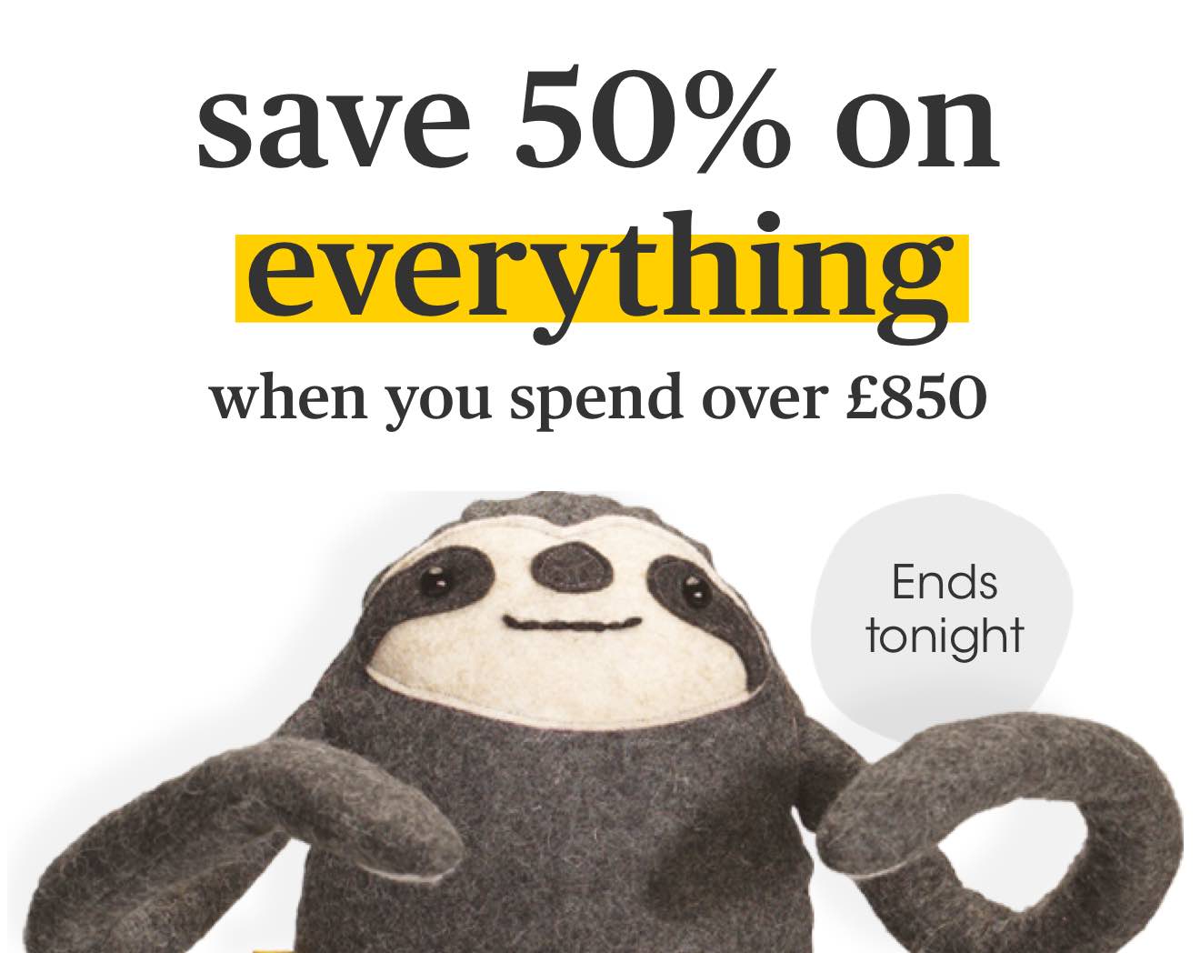 50% off £750