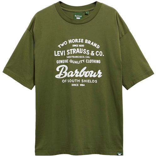 Barbour x Levis Graphic T-Shirt - Olive
