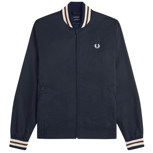 Fred Perry Twill Tennis Bomber Jacket - Navy