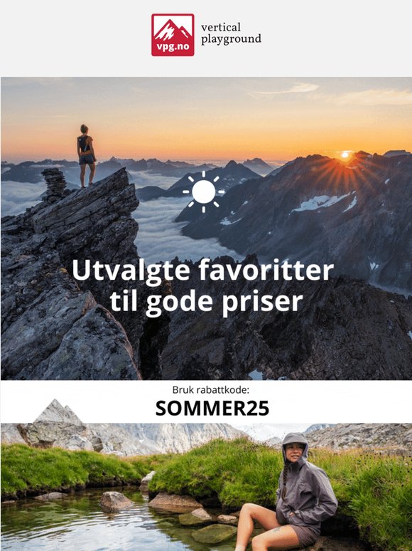 Få -25% på utvalgte favoritter! ☀️ Sommerdeals