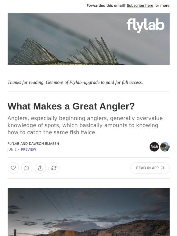 What Makes a Great Angler?