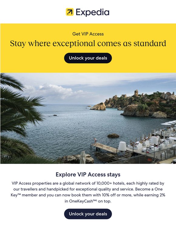 VIP Access: save on highly rated hotels