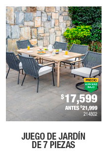 Juego de jardín de 7 piezas