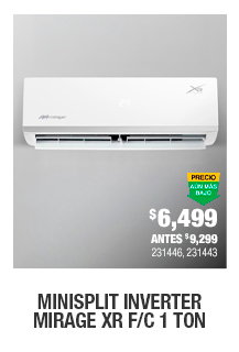 Minisplit Inverter Mirage XR F/C 1 Ton