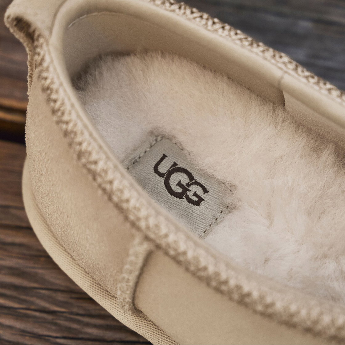 A close up of the inside of the Tasman Slipper.
