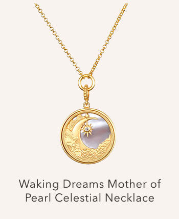 Waking Dreams Mother of Pearl Celestial Necklace