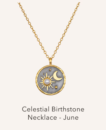 June Celestial Birthstone Necklace