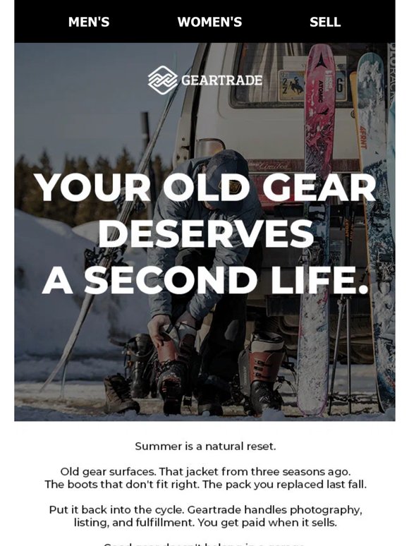 Got gear collecting dust? 🏔️
