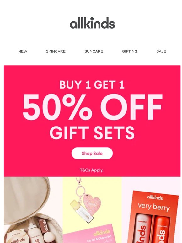 Buy one Gift Set, get one 50% off*