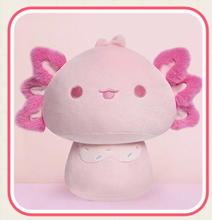 Plush toy with wings.