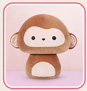 Cute long rainbow plushie.