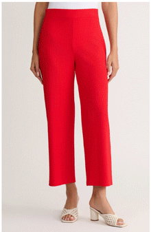 Pull-On Wide Leg Pant, Seabreeze Crinkle
