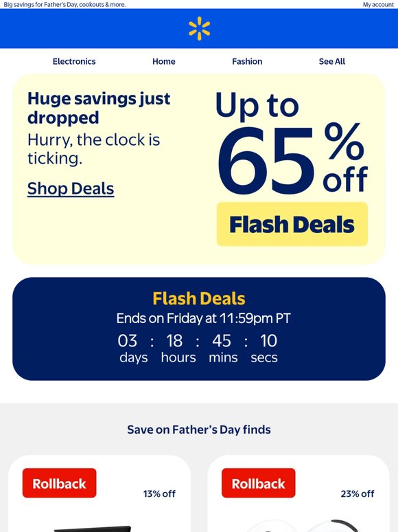 Up to 65% off 🛒🤩