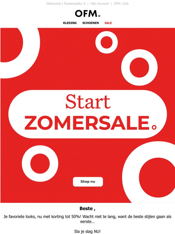 💥 ZOMERSALE start NU! 💥