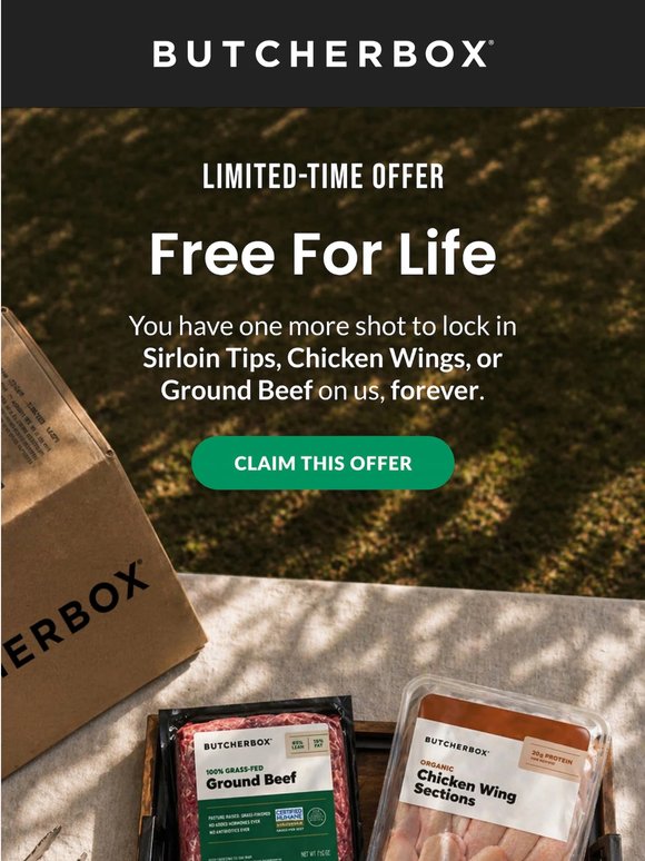 ‼️ IT'S BACK: free protein for life!