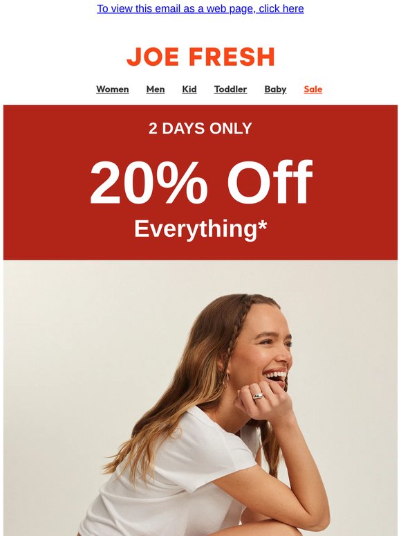 🚨 20% Off Everything
