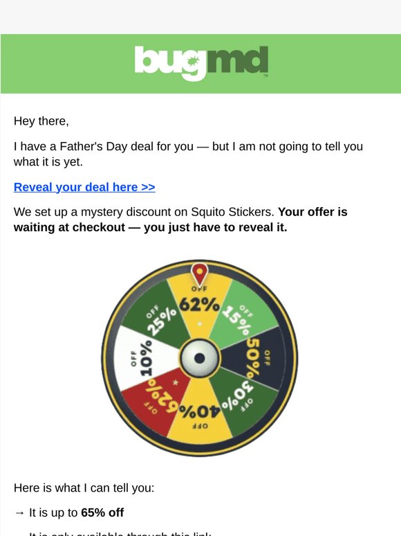 Your Father's Day mystery deal is inside 🎁