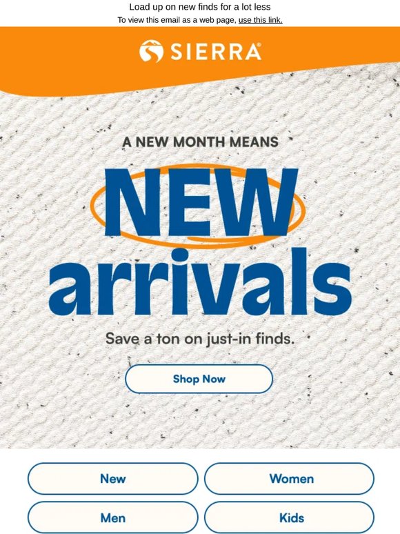 Just in: New arrivals