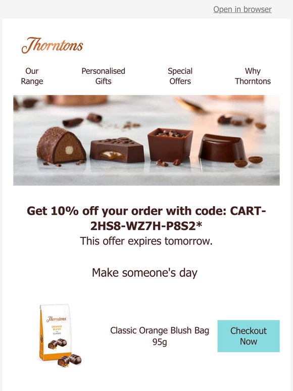 Your 10% code is expiring...