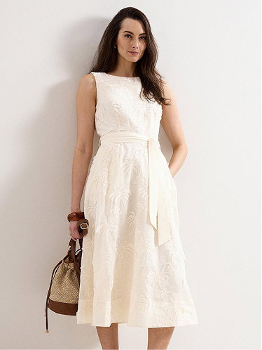 Harley White Embroidered Dress