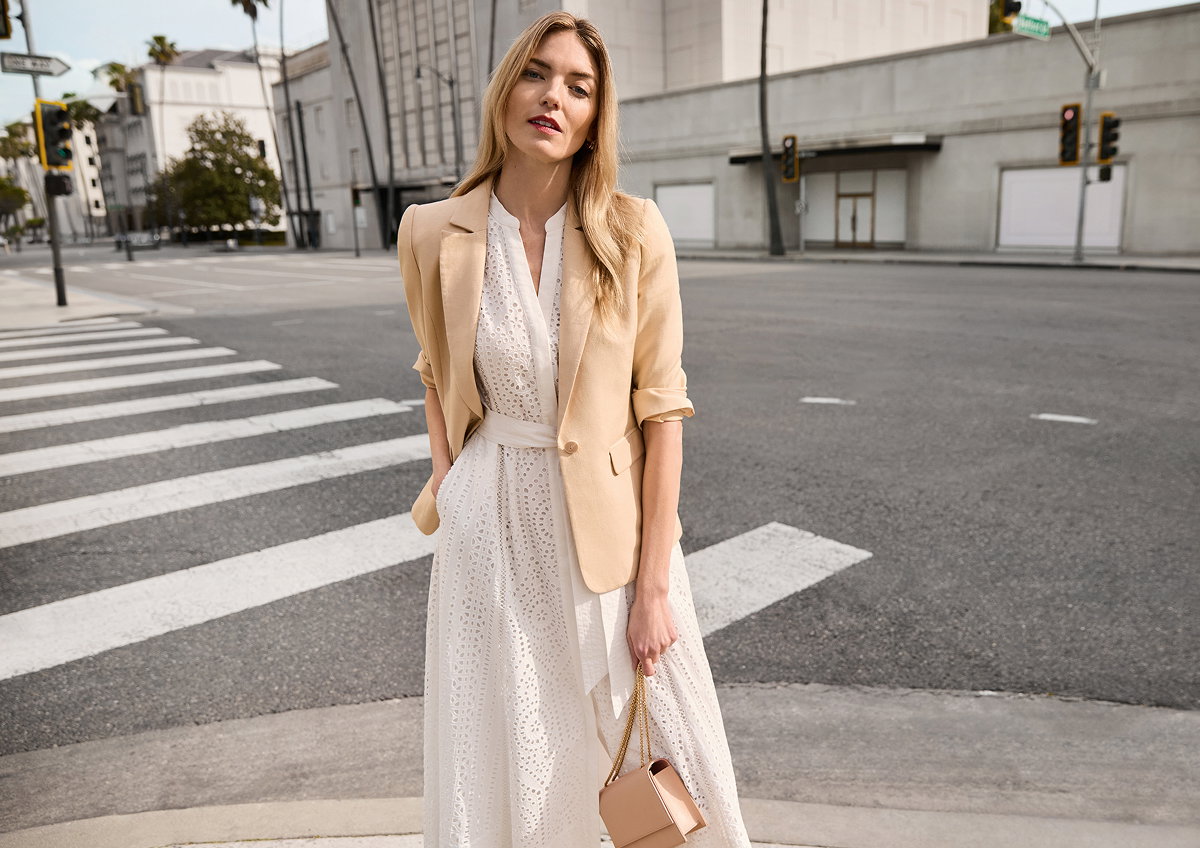Aletta White Broiderie Shirt Midi Dress