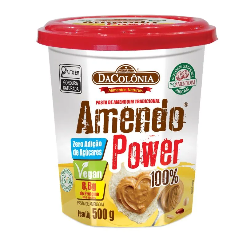 Pasta de Amendoim DA COLÔNIA Integral 500g