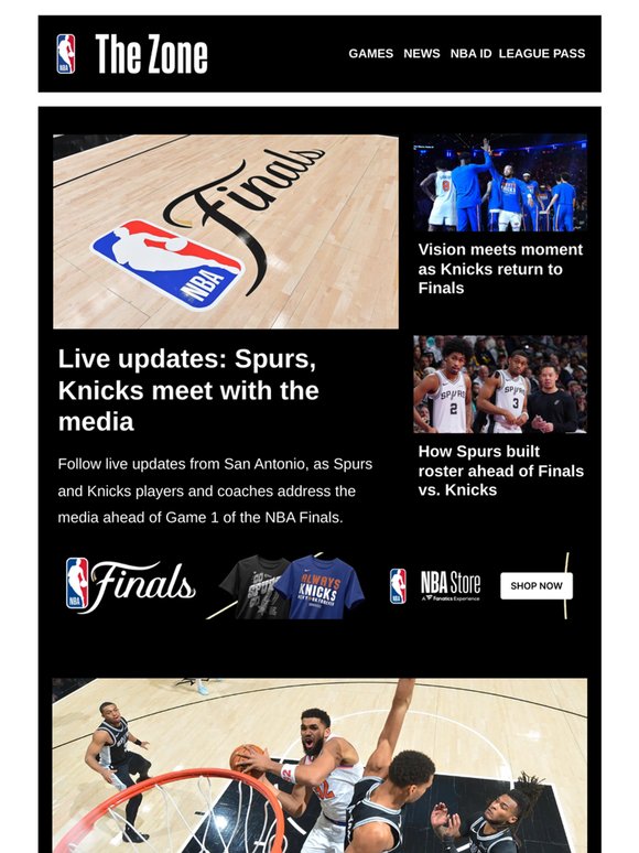 Live updates: Spurs, Knicks meet with the media | Vision meets moment as Knicks return to Finals