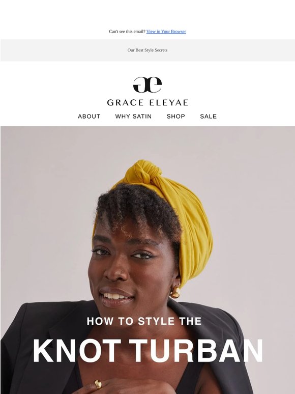 How To Style The Popular Knot Turbans