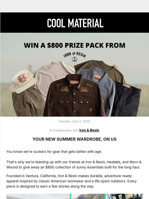Giveaway: $800 Iron & Resin Prize Pack