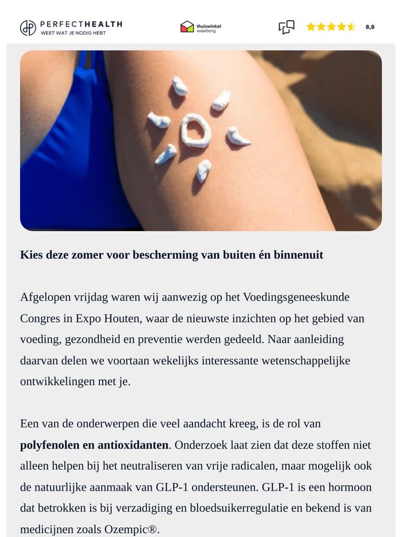 Hoge zonkracht & nieuwe inzichten van het Voedingsgeneeskunde Congres