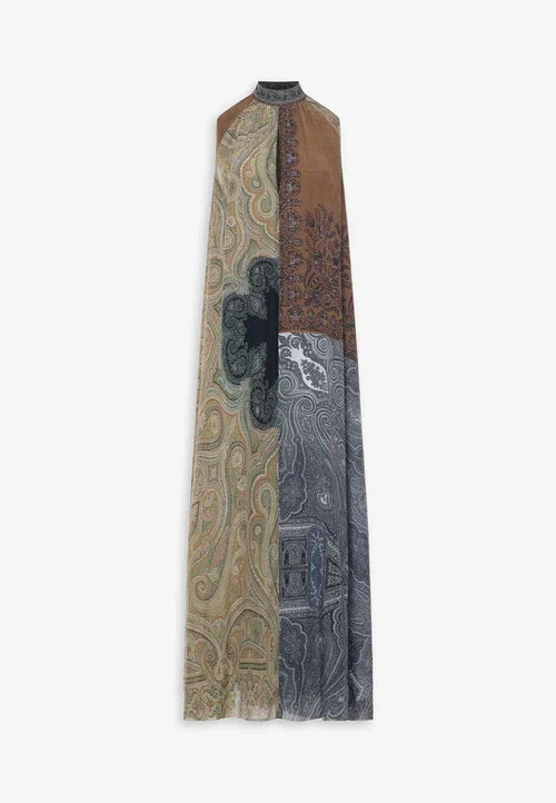 Brule Sleeveless Dress Silk