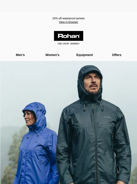 25% Off Waterproofs