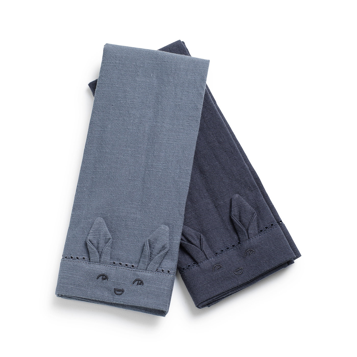 Image of Baby Napkins 2 pieces - Tender Blue/Juniper Blue